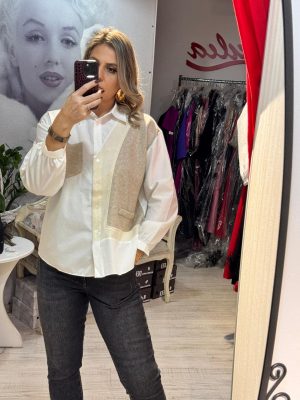 Bluza cu maneci din camasa