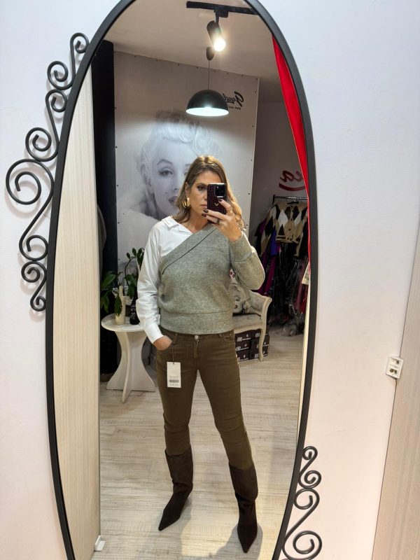 Blugi cappucino evazati