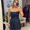 Rochie scurta bleumarin