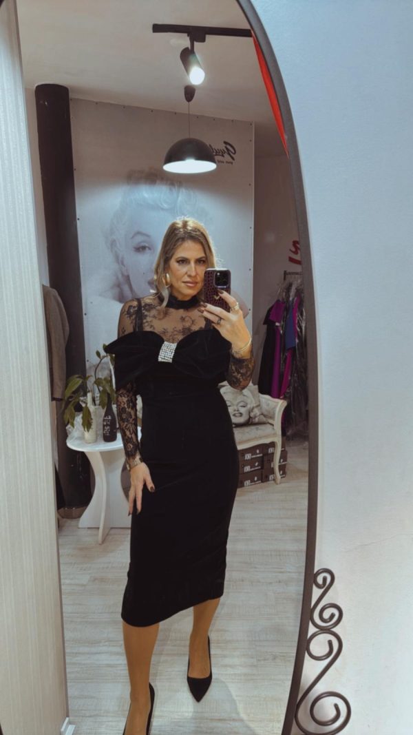 Rochie alice black midi