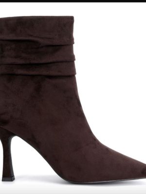 Botine maro ciocolata