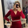 Rochie aby bordo