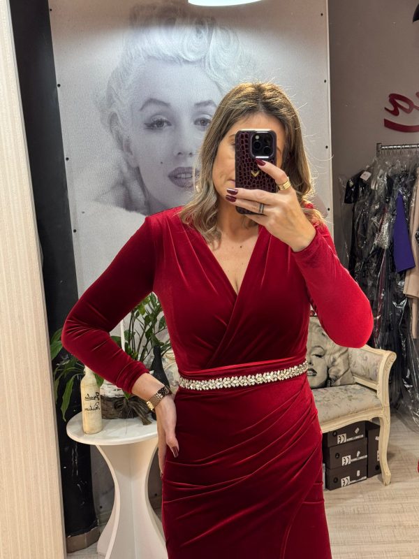 Rochie aby bordo