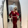 Rochie aby bordo