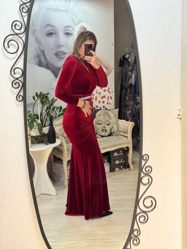 Rochie aby bordo
