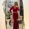 Rochie aby bordo