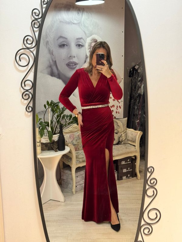 Rochie aby bordo