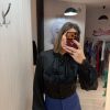 Camasa neagra cu jabou si dantela