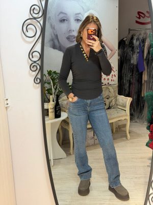 Blug evazat albastru deschis