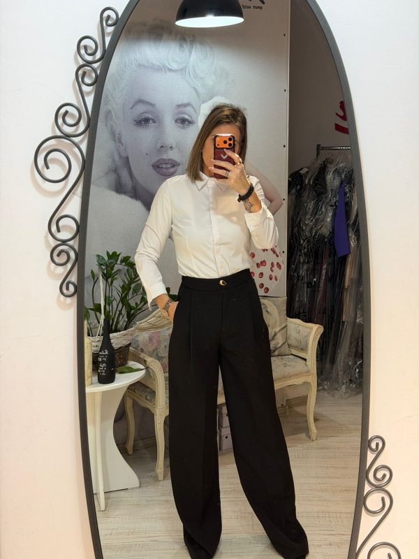 Pantaloni negrii drepti