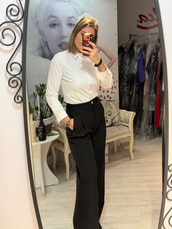 Pantaloni negrii drepti