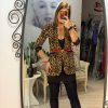 Compleu cu sacou animal print