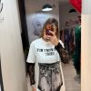 Tricou cu maneci din dantela