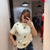 Tricou galben cu albina