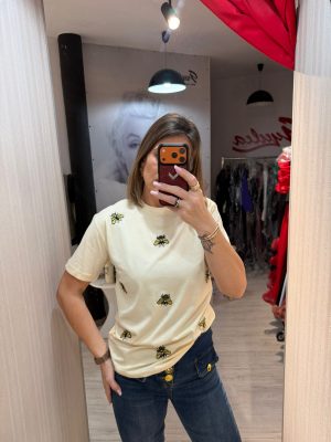 Tricou galben cu albina