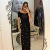 Rochie maxi neagra cu pietricele