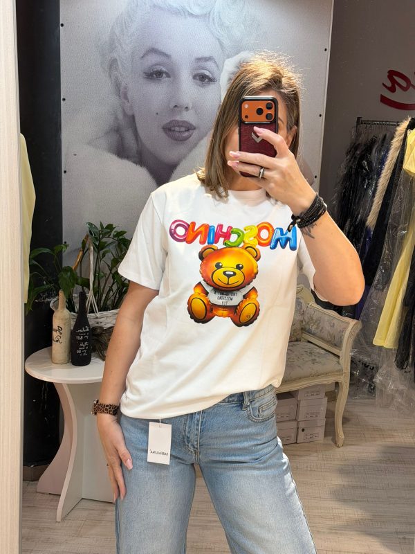 Tricou cu urs colorat