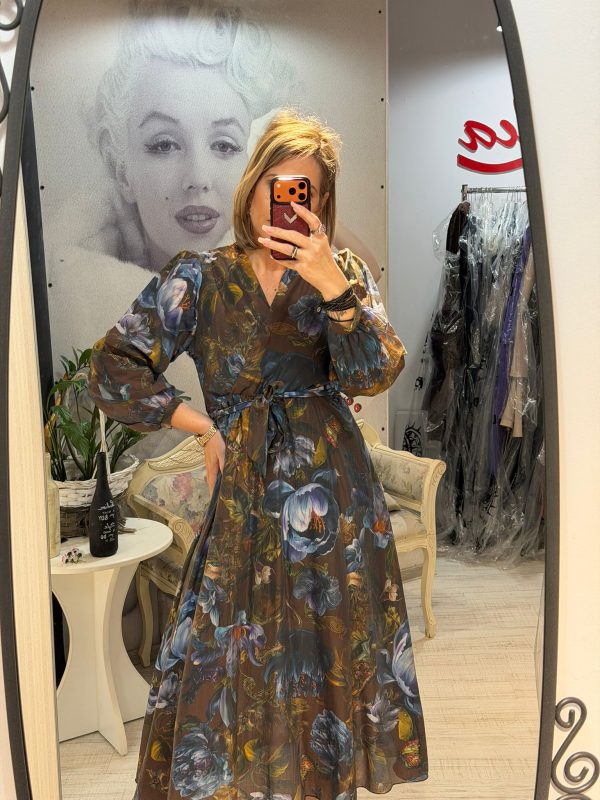 Rochii midi inflorate