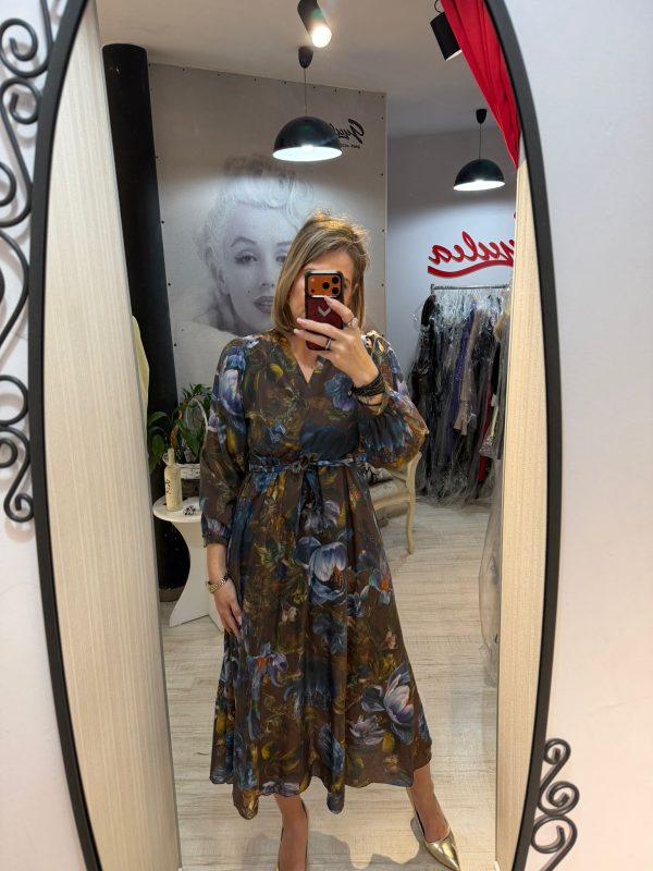 Rochii midi inflorate