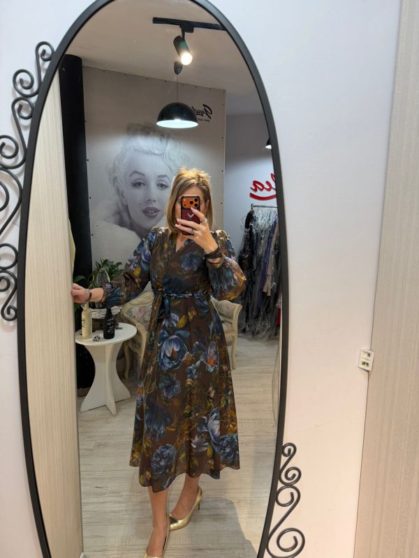 Rochii midi inflorate