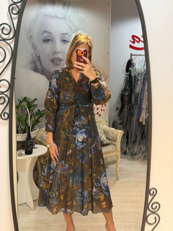 Rochii midi inflorate