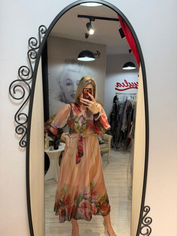 Rochii midi inflorate