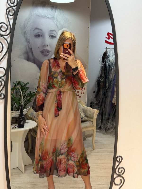 Rochii midi inflorate