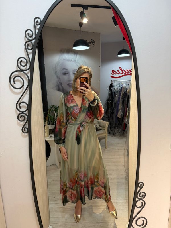 Rochii midi inflorate