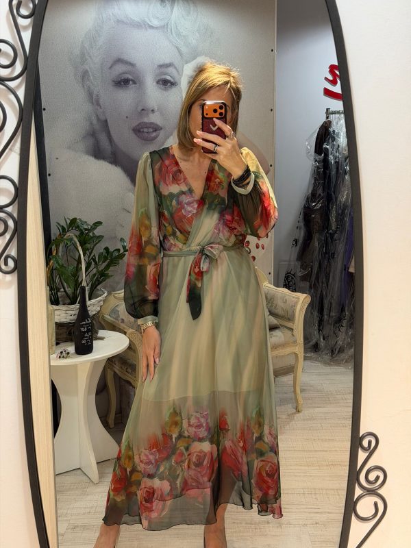 Rochii midi inflorate