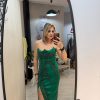 Rochie midi verde smarald