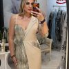 Rochie sacou bej