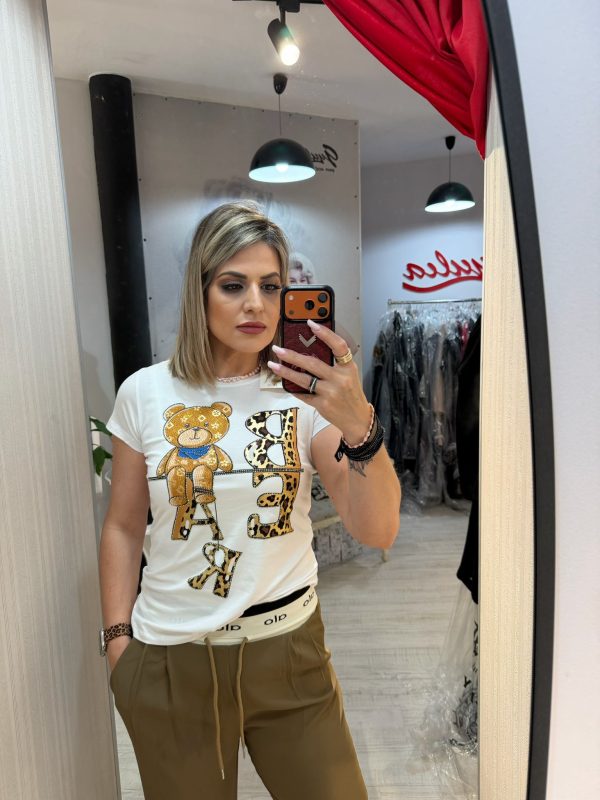 Tricou imprimeu ursulet