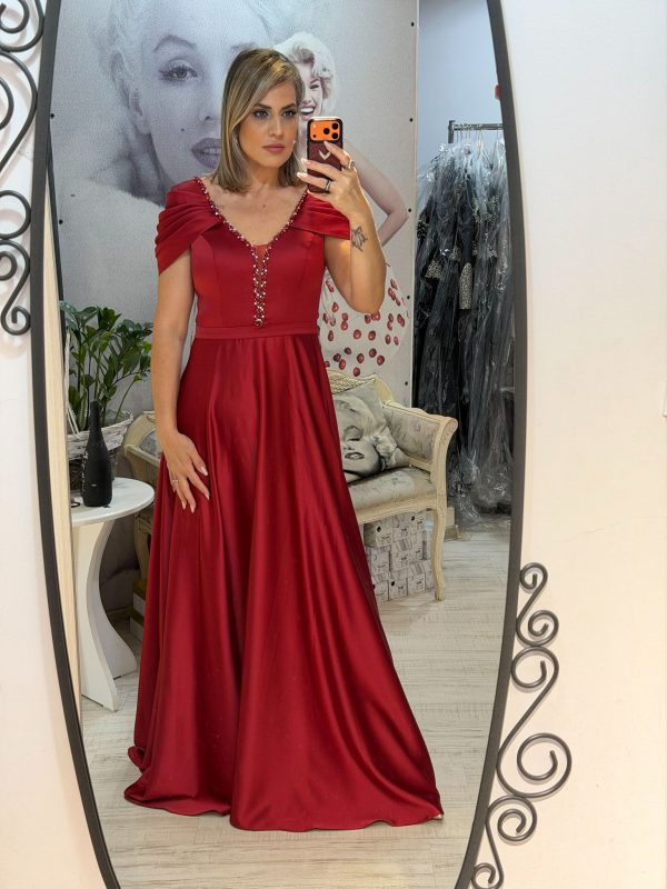 Rochie carla burgundi