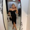Rochie elena neagra midi