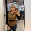 Bluza cu elemente de vesta si corset