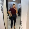 Pantaloni cu efect de jeans