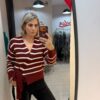 Bluza in V cu funda laterala