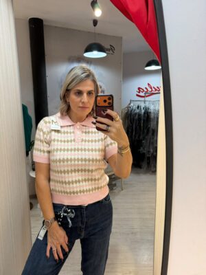 Bluza cu guler si maneca scurta