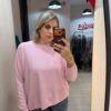 Bluza cu insertii argintii si maneca lunga