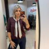 Bluza cu esarfa la gat