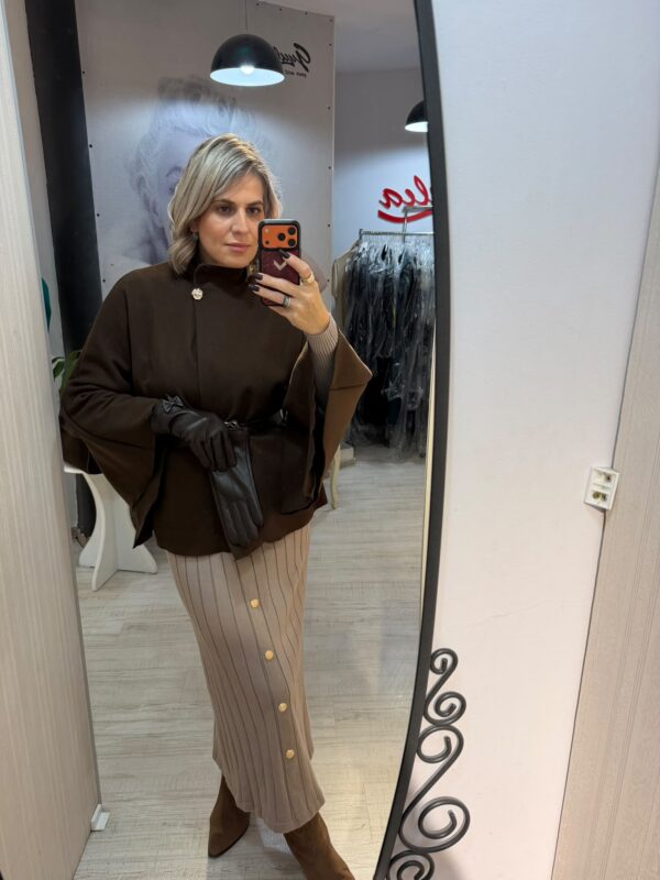 Poncho cu maneci largi