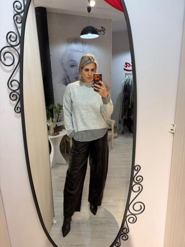 Bluza cu spate din camasa