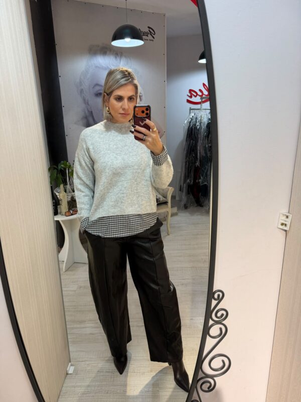 Pantalon balon din piele eco