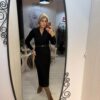 Rochie tricot cu fermoar